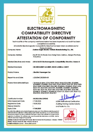 electromagnetic compatibility directive attestation of conformity