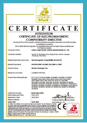 electromagnetic compatibility directive attestation of conformity